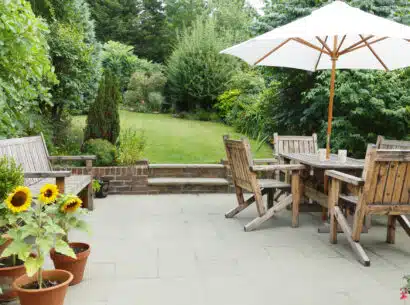 stone patio