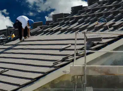 Repairing Tile Roof Layer