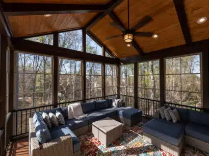 Cozy screened porch