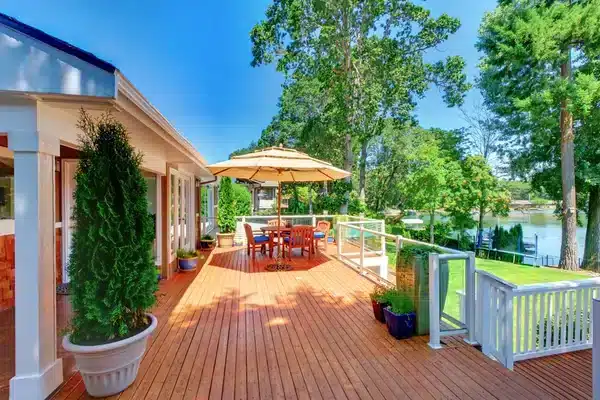 Home deck offering a relaxing outdoor view for everyday use