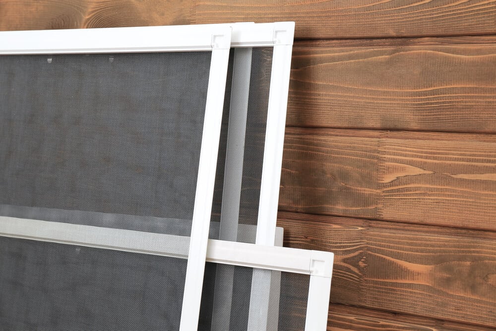Screen room enclosure material used to maximize outdoor living space