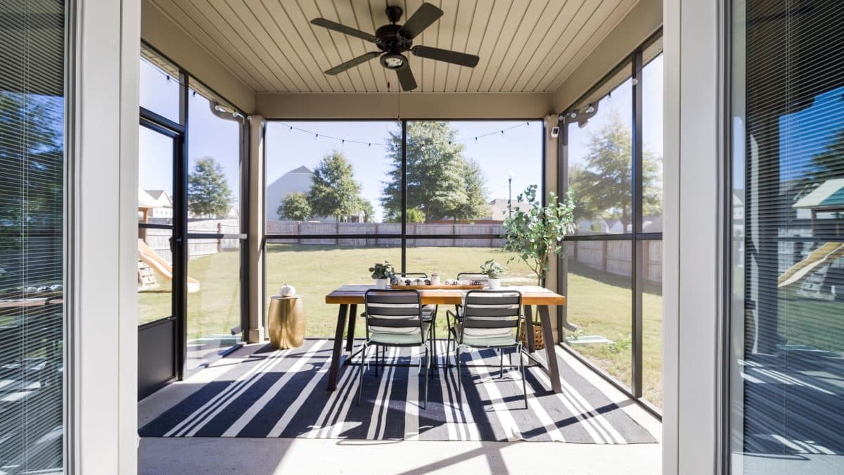 How to Keep Pine Pollen Out of a Covington Screened Porch