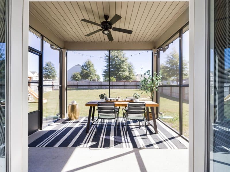How to Keep Pine Pollen Out of a Covington Screened Porch